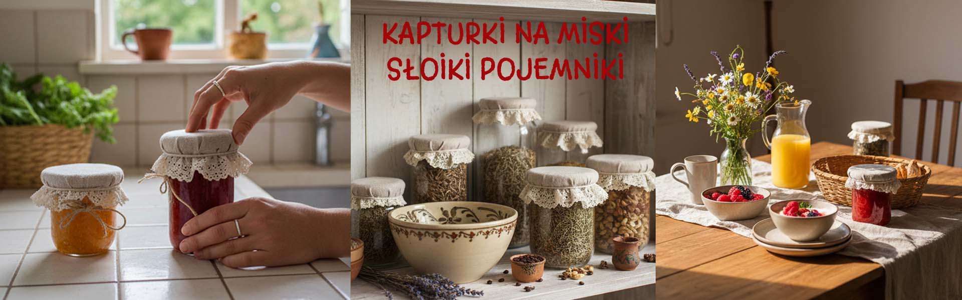 KAPTURKI na MISKI POJEMNIKI