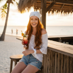 Bandana Konopna Biała Średnio Cienka Naturalny Komfort od Weeds Fashion