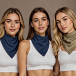 Bandana Konopna Granatowa Chusta Zmiękczana