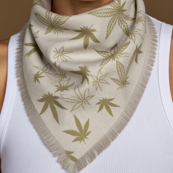 Bandana Konopna Weeds Fashion Styl Island Lux & Liście Konopi