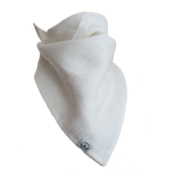 Bandana Konopna Biała Średnio Cienka Naturalny Komfort od Weeds Fashion