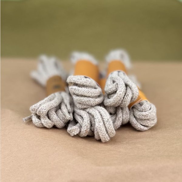 Sznurówki Konopno Bawełniane 120 cm Sznurowadła Naturalne Weeds Fashion