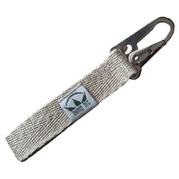 Brelok Konopny Smycz Konopna do Kluczy z Karabińczykiem