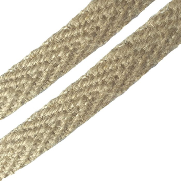 Taśma Konopna 1,5 cm Naturalna Jodełka