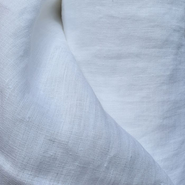 Tkanina Konopna Biała, white hemp fabric.