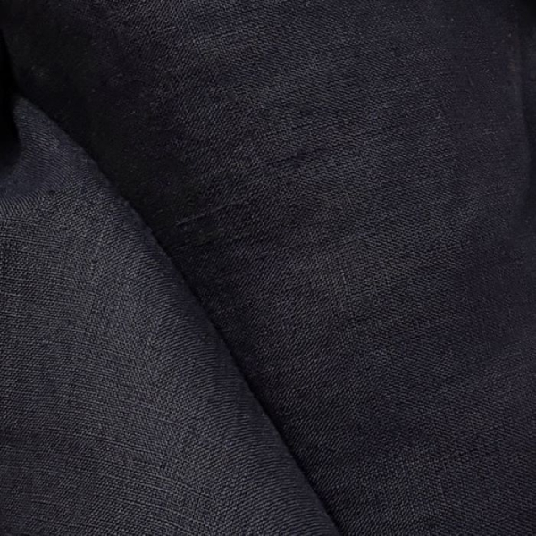 Tkanina Konopna Zmiękczana Czarna