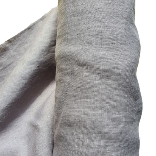 Tkanina Konopna Zmiękczana Szara
