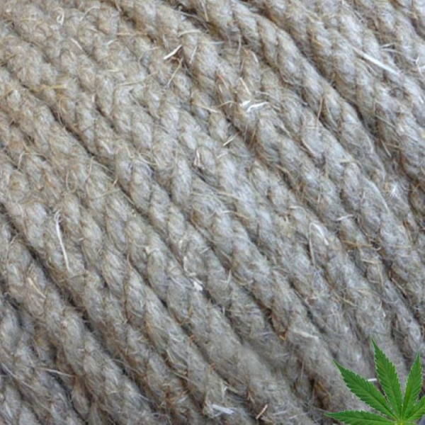 Lina Konopna Skręcana 12 mm Naturalna - Dekoracje Rękodzieło