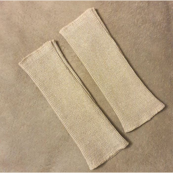 Mitenki Konopne Rękawiczki bez Palców z Dzianiny Konopnej