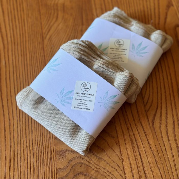 Organiczne Chusteczki Bawełniano Konopne