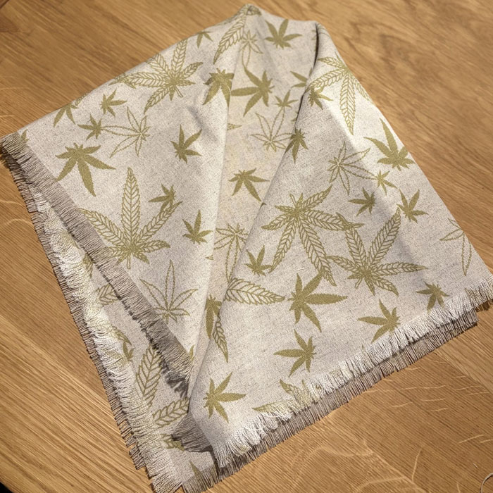 Bandana Konopna Weeds Fashion Styl Island Lux & Liście Konopi